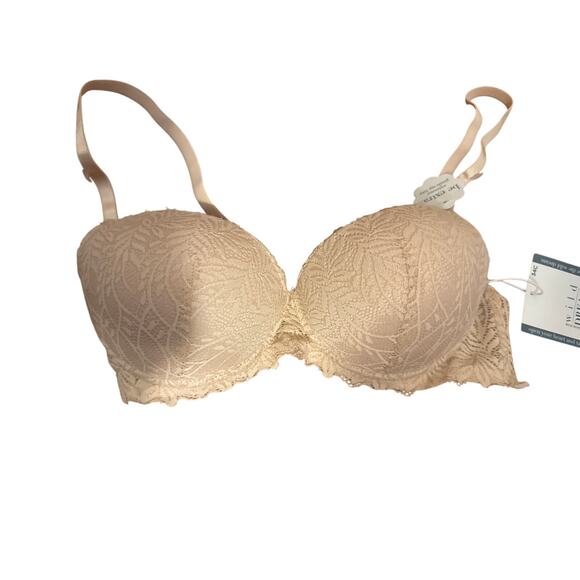 Rene Rofe Wild Dream Women's 34C Extreme Push Up Bra Lace Bra - Picture 2 of 11